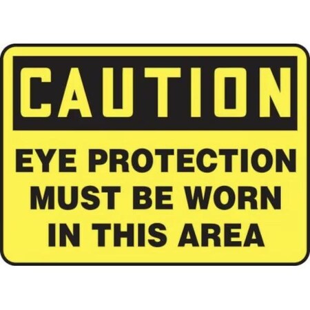 Accuform OSHA CAUTION SAFETY SIGN EYE MPPA605XP MPPA605XP